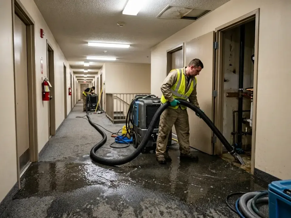 multi-unit-apartment-hallway-f-005 — frequently asked questions, Emergency Burst Pipe Water Extraction & Removal in Maurice,…